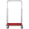 Global Industrial Silver Stainless Steel Bellman Cart, Straight Uprights, 6 Rubber Casters, 41-1/4L x 24W x 73H 985116SL - alternate 6